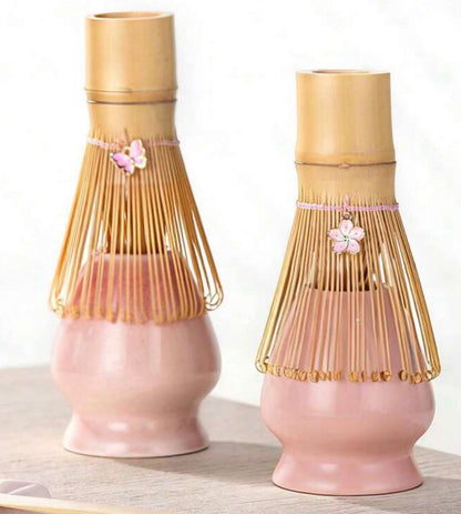 Bamboo whisk with flower