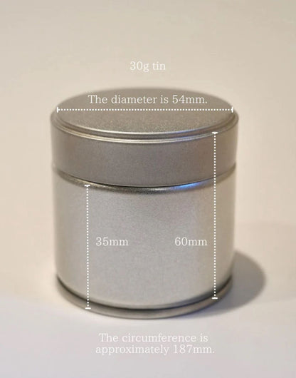 Matcha tins with customizable label (25 pieces)