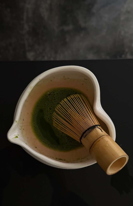 Heart shaped matcha set